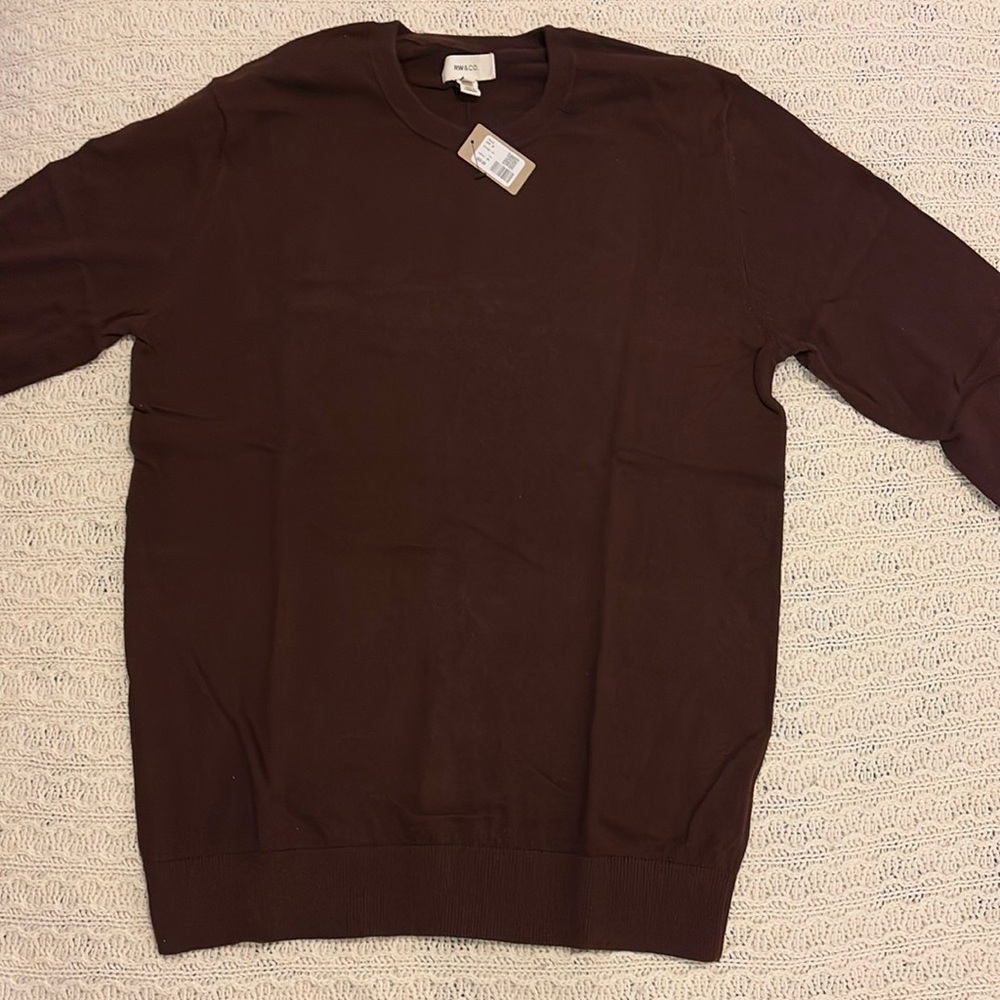 Men’s brown RW & Co sweater